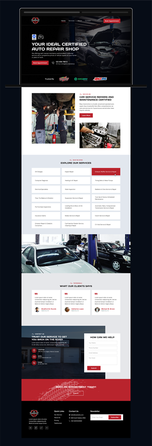 Web Design par Maansib pour Mayo Automotive LLC | Design : #32378493