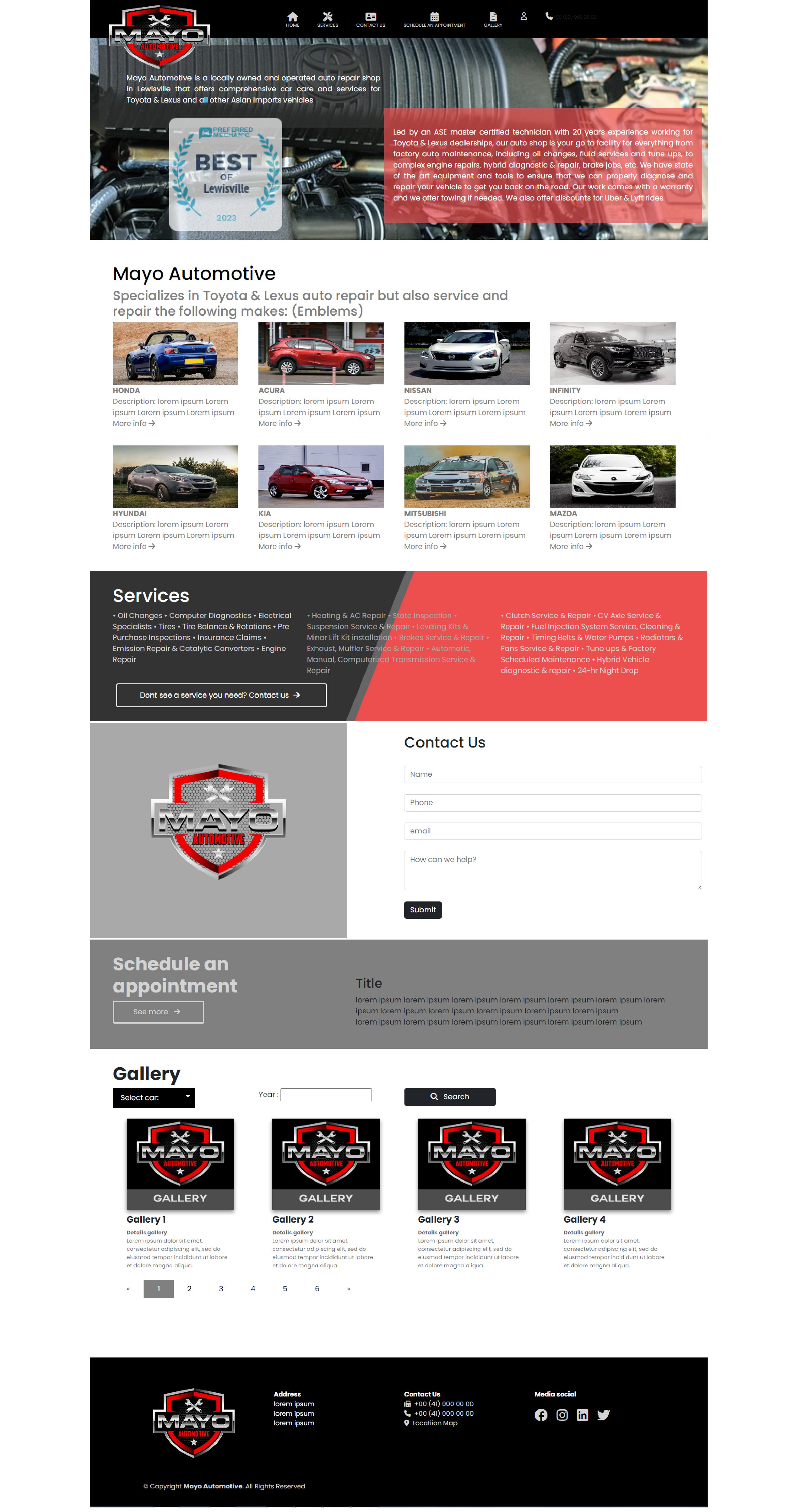 Web Design by Rudistudio for Mayo Automotive LLC | Design #32336154