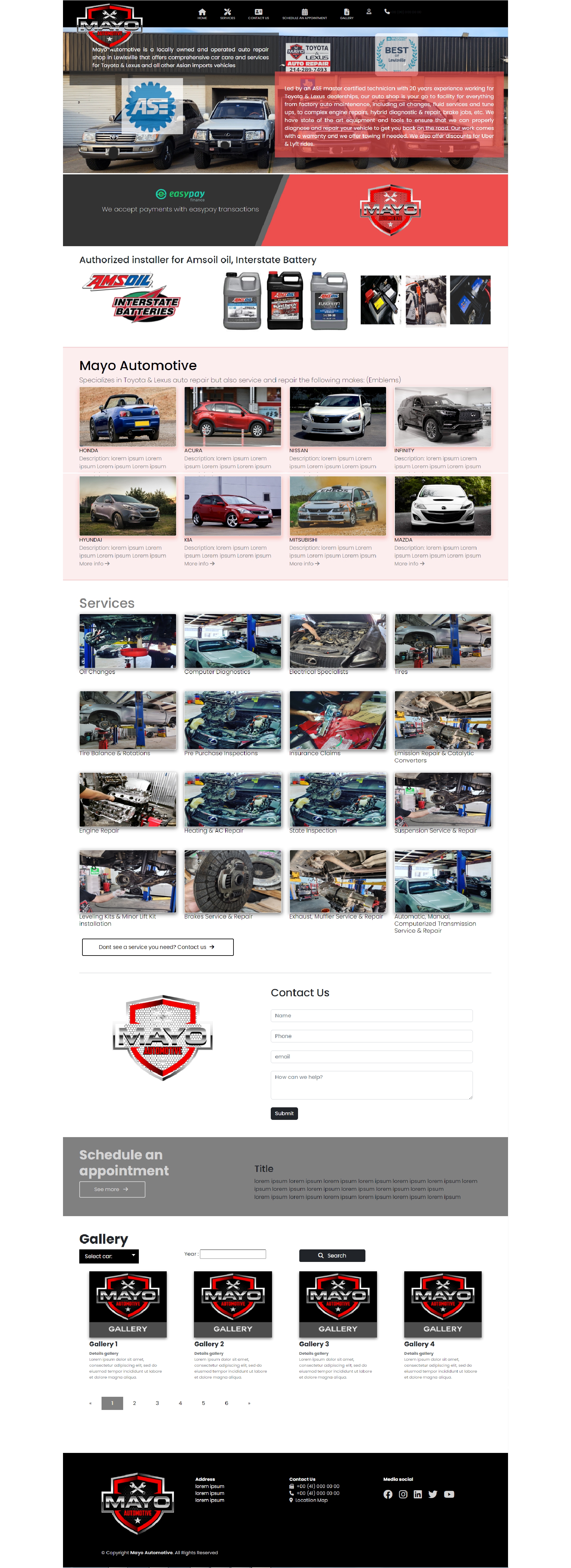Web Design by Rudistudio for Mayo Automotive LLC | Design #32349827