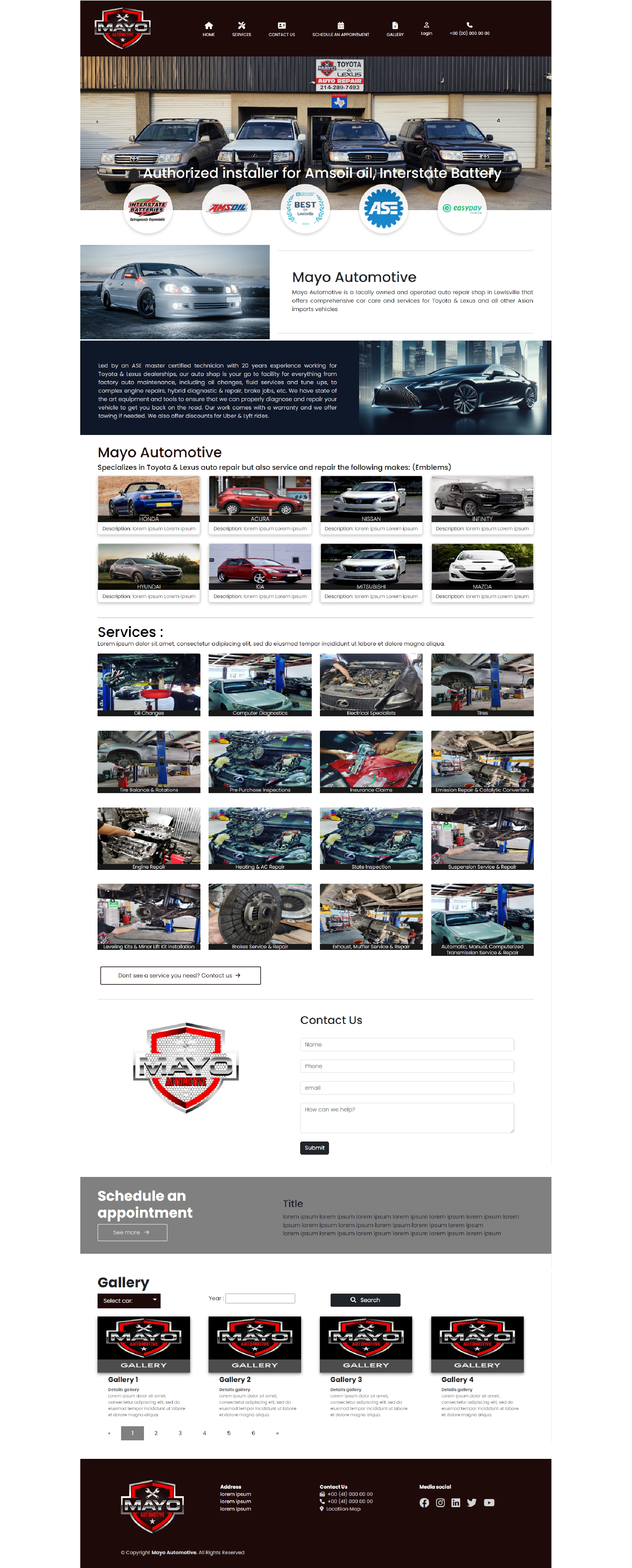 Web Design by Rudistudio for Mayo Automotive LLC | Design #32373238
