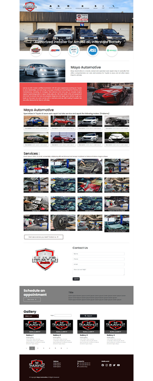 Diseño Web por Rudistudio para Mayo Automotive LLC | Diseño: #32373500