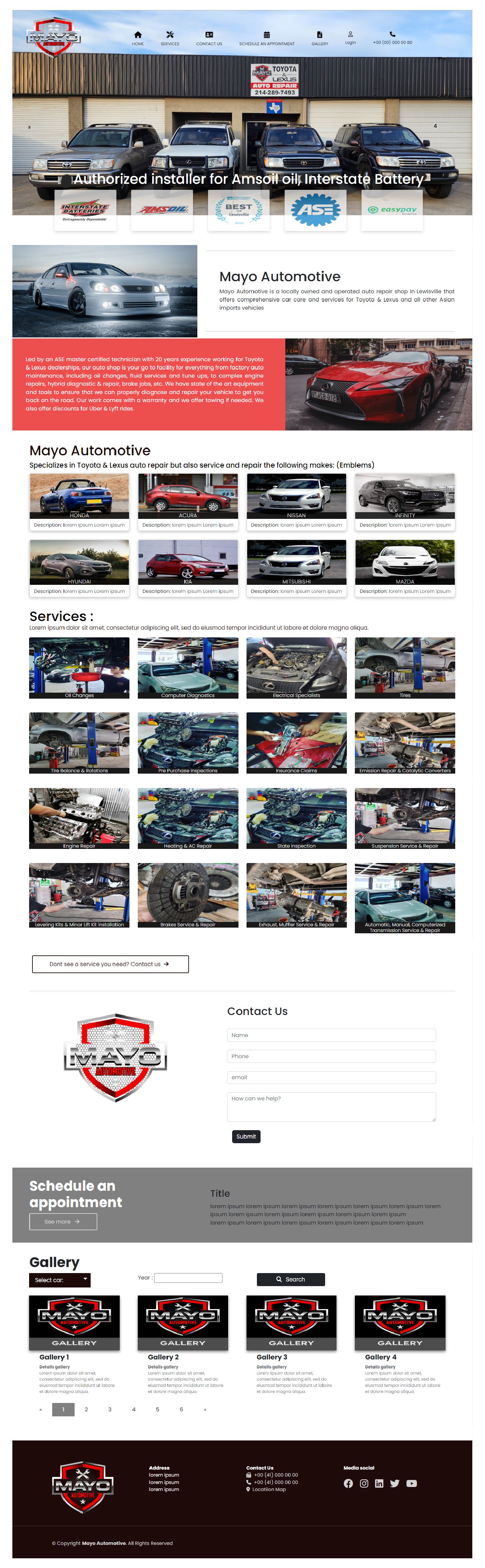 Web Design by Rudistudio for Mayo Automotive LLC | Design #32375301