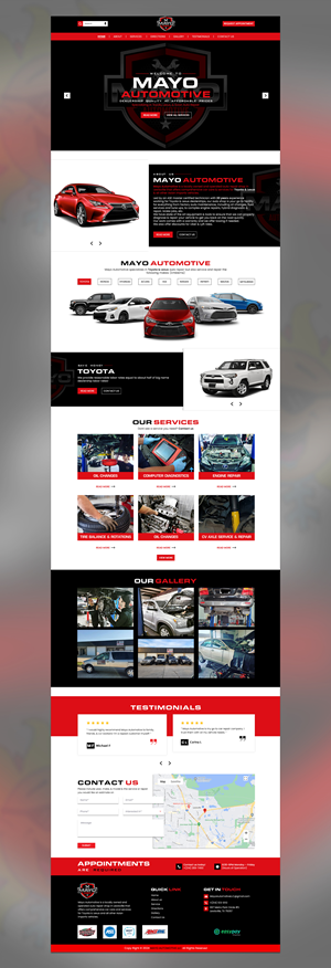 Diseño Web por Touseen para Mayo Automotive LLC | Diseño: #32346904