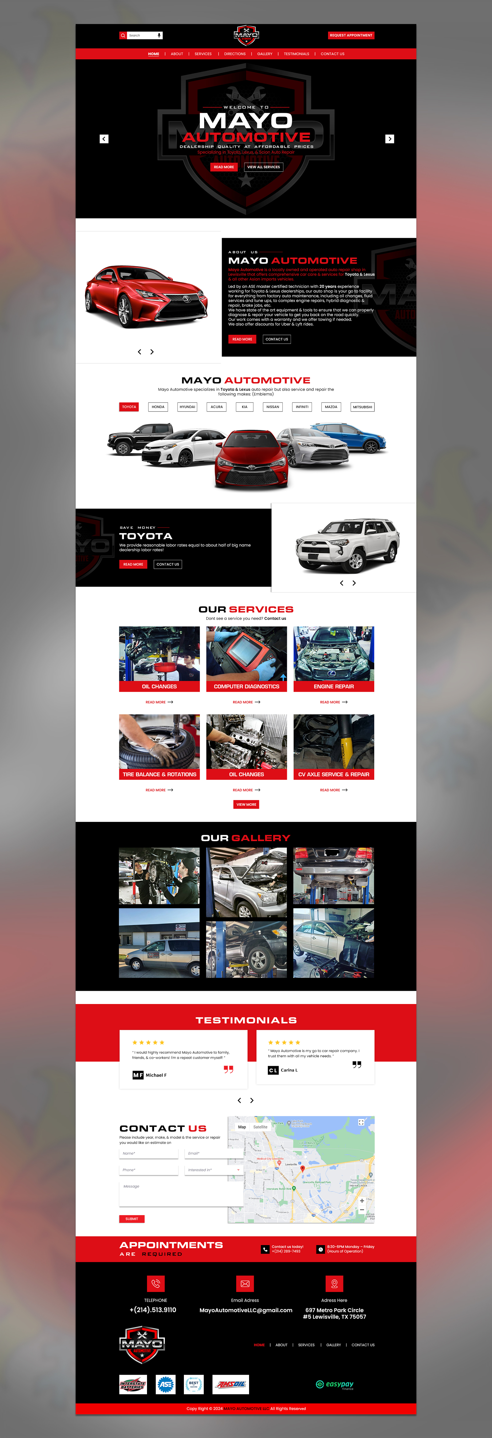 Diseño Web por Touseen para Mayo Automotive LLC | Diseño #32346905