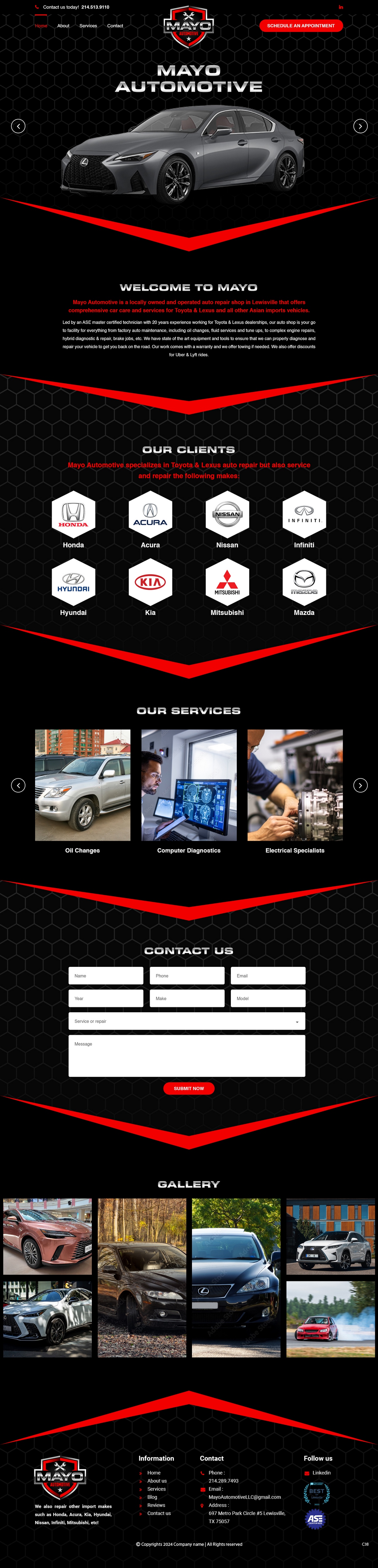 Web-Design von pb für Mayo Automotive LLC | Design #32330134