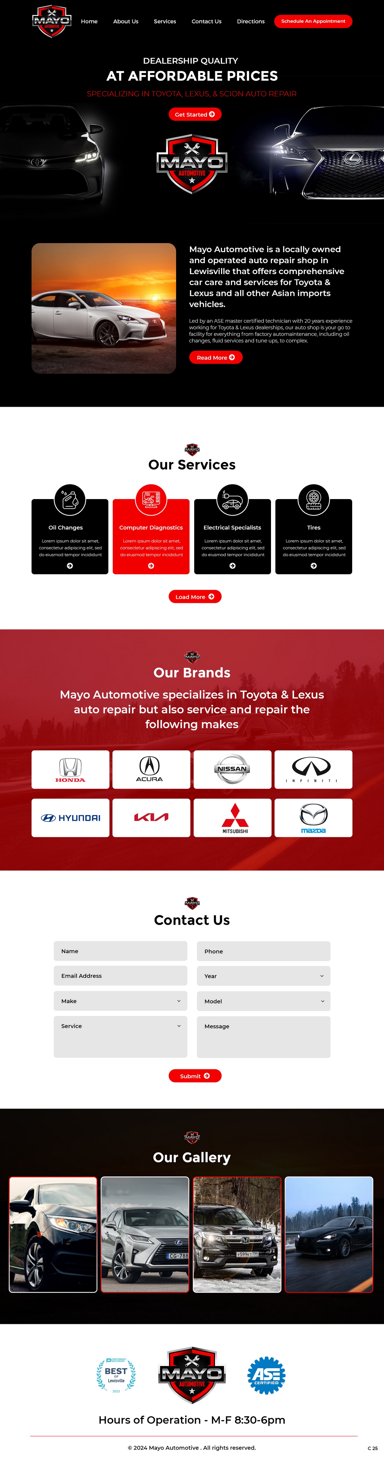 Bold, Playful, Automotive Repair  Design for Mayo Automotive LLC by