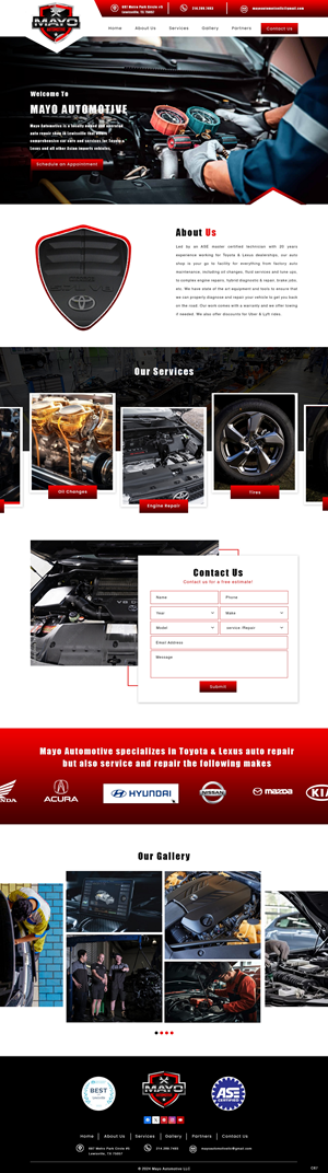 Web Design by pb for Mayo Automotive LLC | Design: #32330152