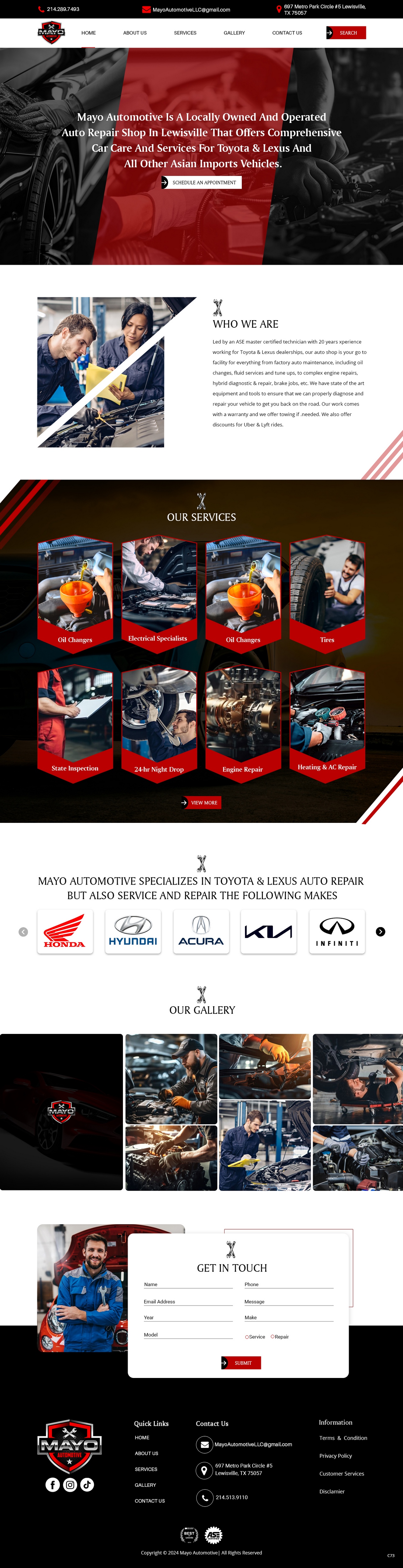 Bold, Playful, Automotive Repair  Design for Mayo Automotive LLC by