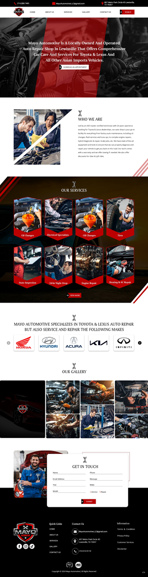 Web Design by pb for Mayo Automotive LLC | Design: #32330156