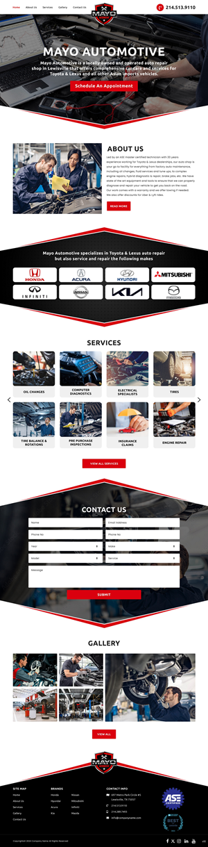 Web Design by pb for Mayo Automotive LLC | Design: #32330157
