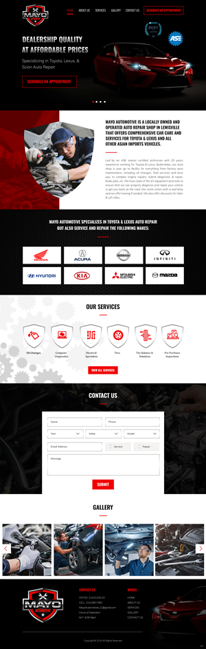 Web Design by pb for Mayo Automotive LLC | Design: #32330158