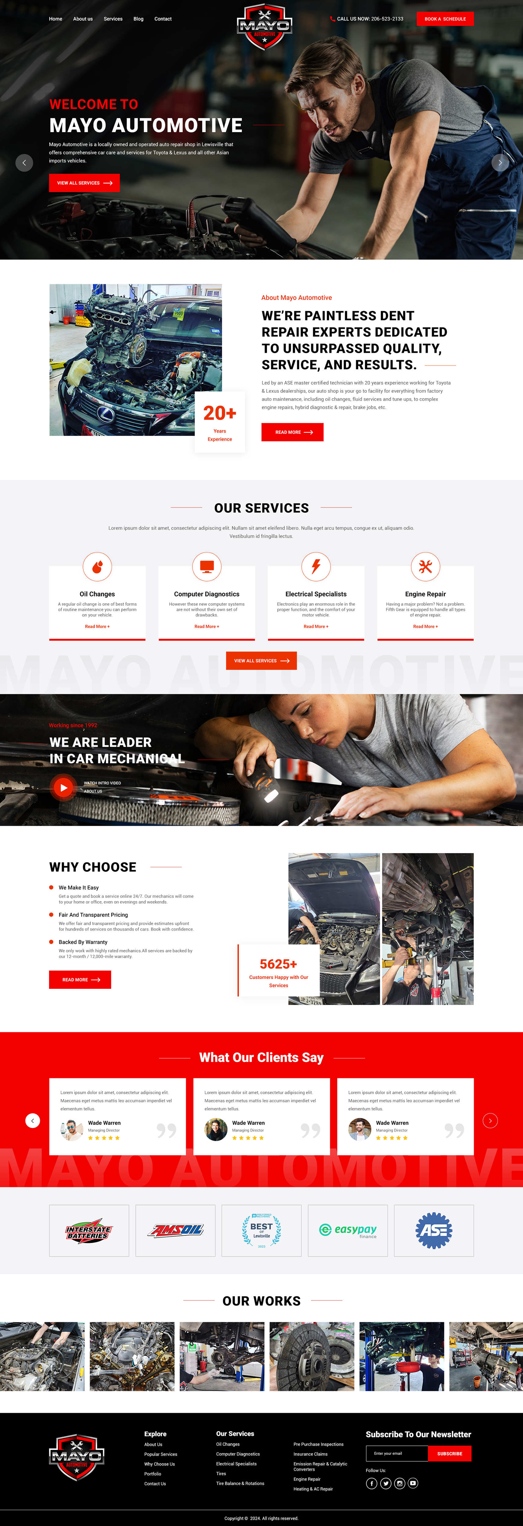 Web Design by creative.bugs for Mayo Automotive LLC | Design #32348932