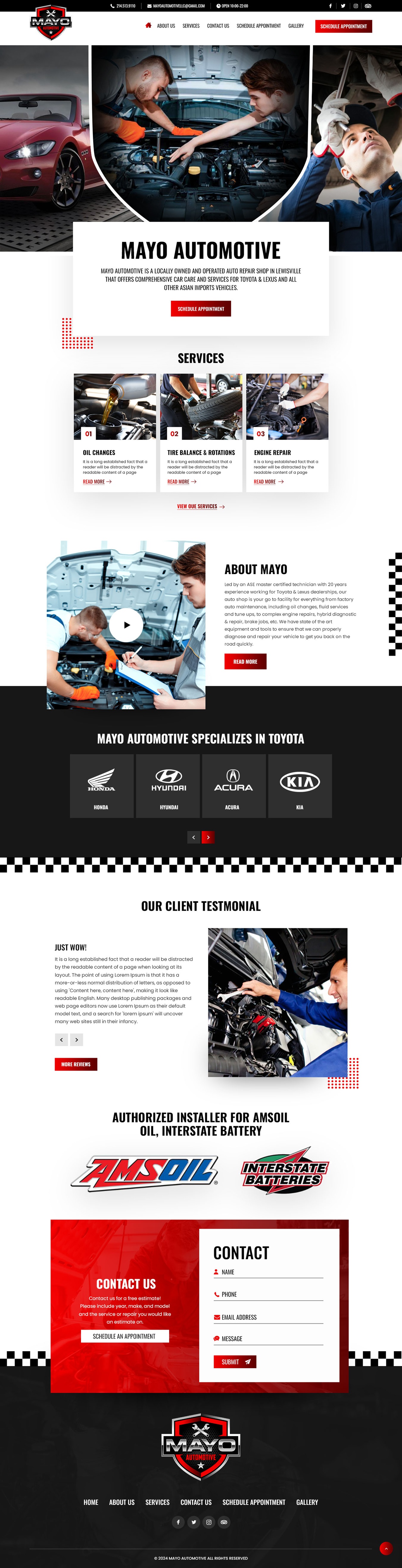 Web Design by nzdesigners for Mayo Automotive LLC | Design #32349685