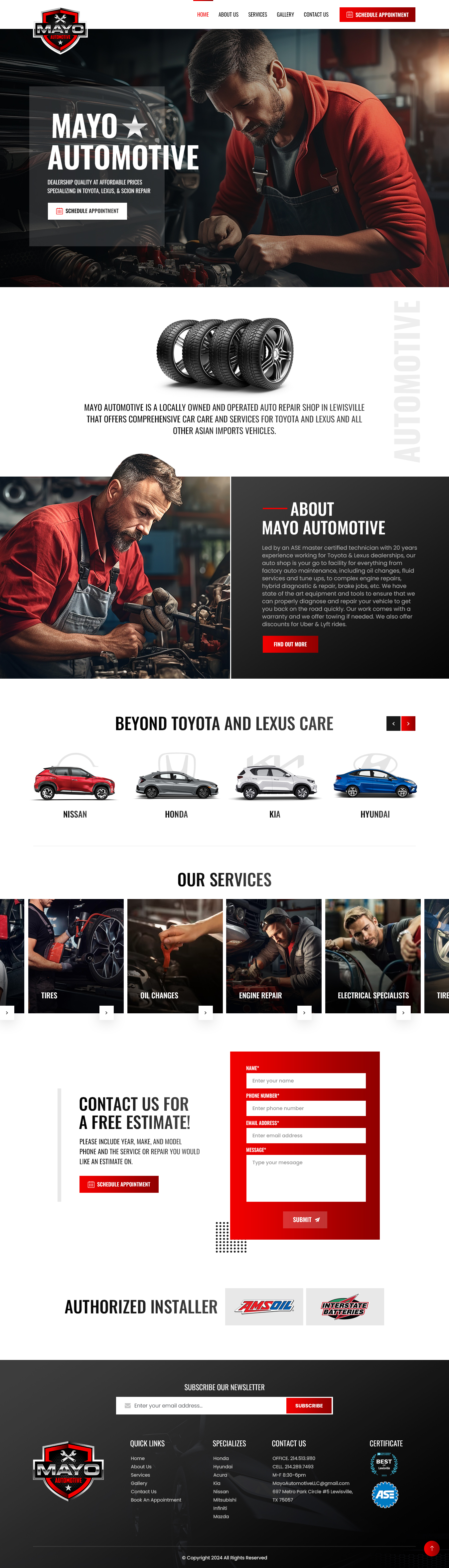 Web Design by nzdesigners for Mayo Automotive LLC | Design #32349686