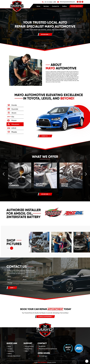 Diseño Web por nzdesigners para Mayo Automotive LLC | Diseño: #32349687