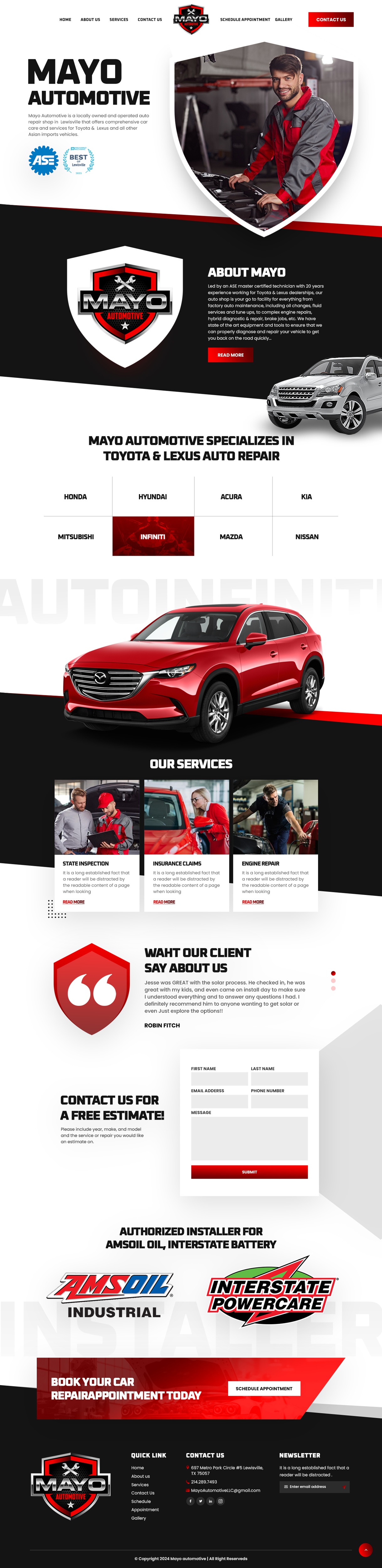 Web Design by nzdesigners for Mayo Automotive LLC | Design #32349688
