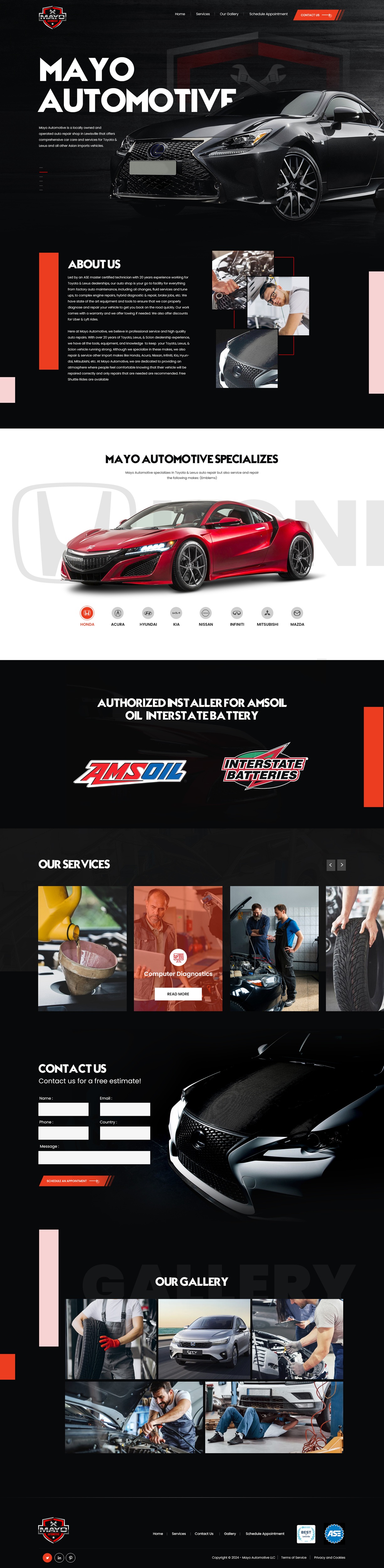 Bold, Playful, Automotive Repair  Design for Mayo Automotive LLC by