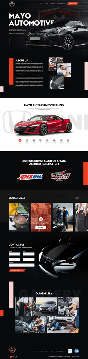 Diseño Web por nzdesigners para Mayo Automotive LLC | Diseño: #32349689