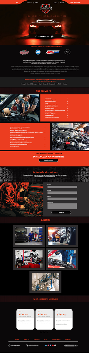 Web Design par Detempo pour Mayo Automotive LLC | Design : #32344467