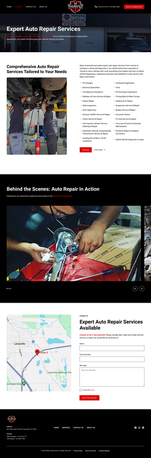 Diseño Web por Lain Des para Mayo Automotive LLC | Diseño: #32346341