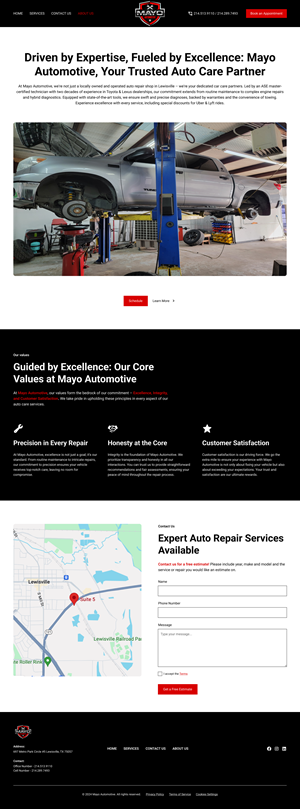 Diseño Web por Lain Des para Mayo Automotive LLC | Diseño: #32346342