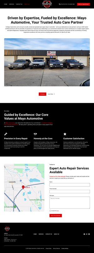 Diseño Web por Lain Des para Mayo Automotive LLC | Diseño: #32346385