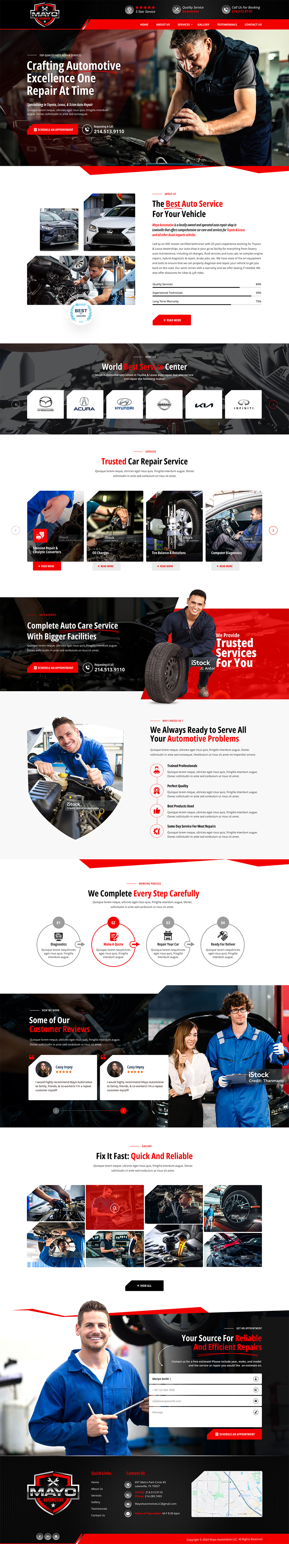 Web-Design von Soma.Debnath für Mayo Automotive LLC | Design #32338960