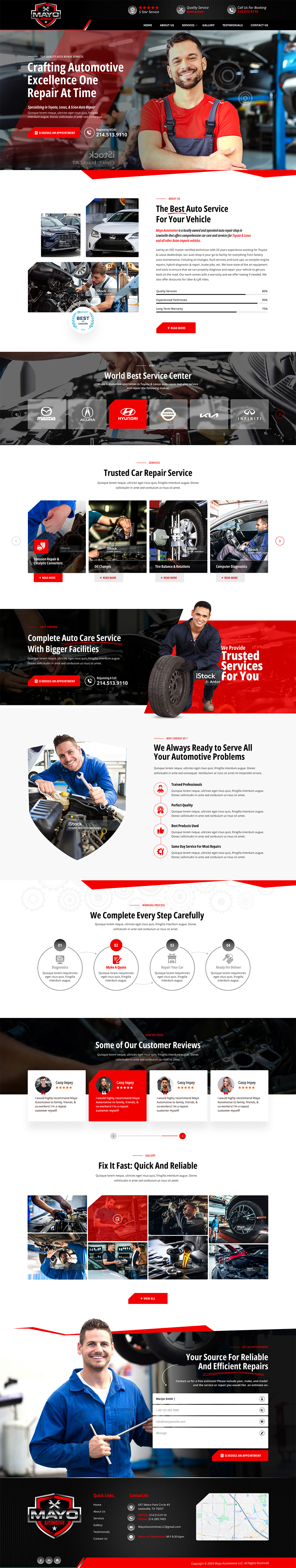 Web Design by Soma.Debnath for Mayo Automotive LLC | Design #32341888