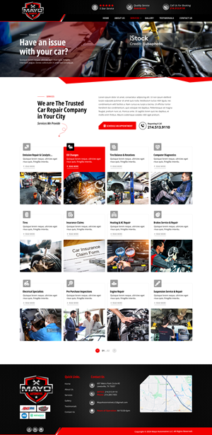 Web Design par Soma.Debnath pour Mayo Automotive LLC | Design : #32370792