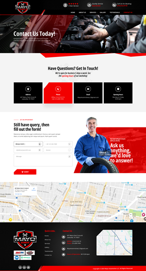 Web Design par Soma.Debnath pour Mayo Automotive LLC | Design : #32391108