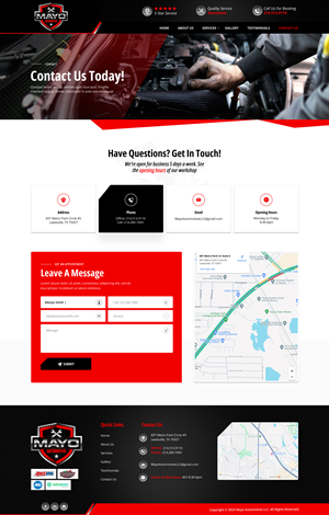 Web Design par Soma.Debnath pour Mayo Automotive LLC | Design : #32391194