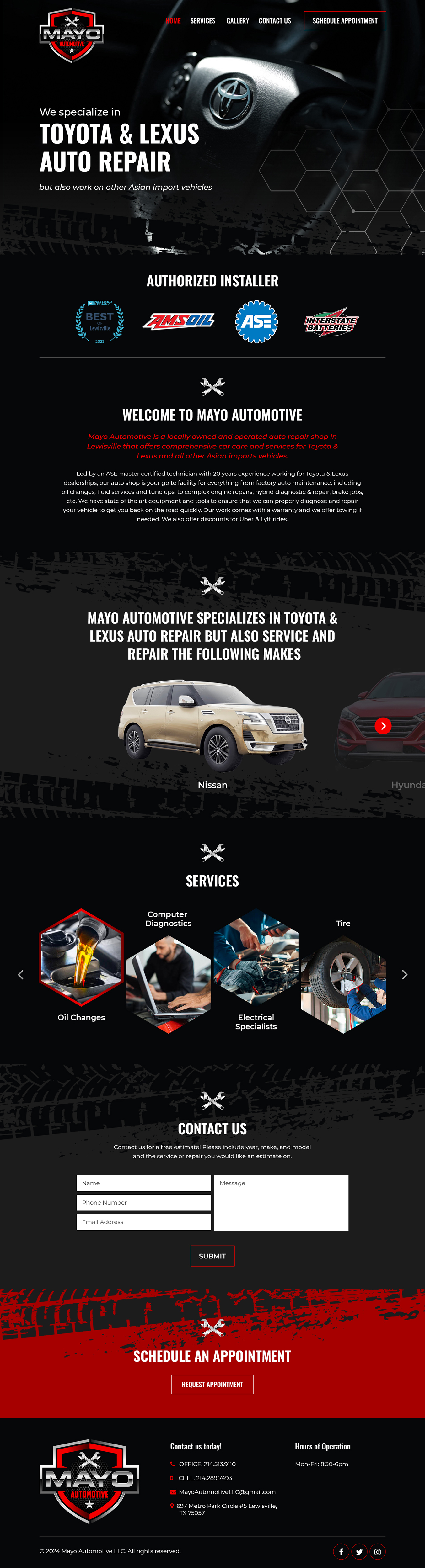Web Design by Starlyn DS for Mayo Automotive LLC | Design #32342483