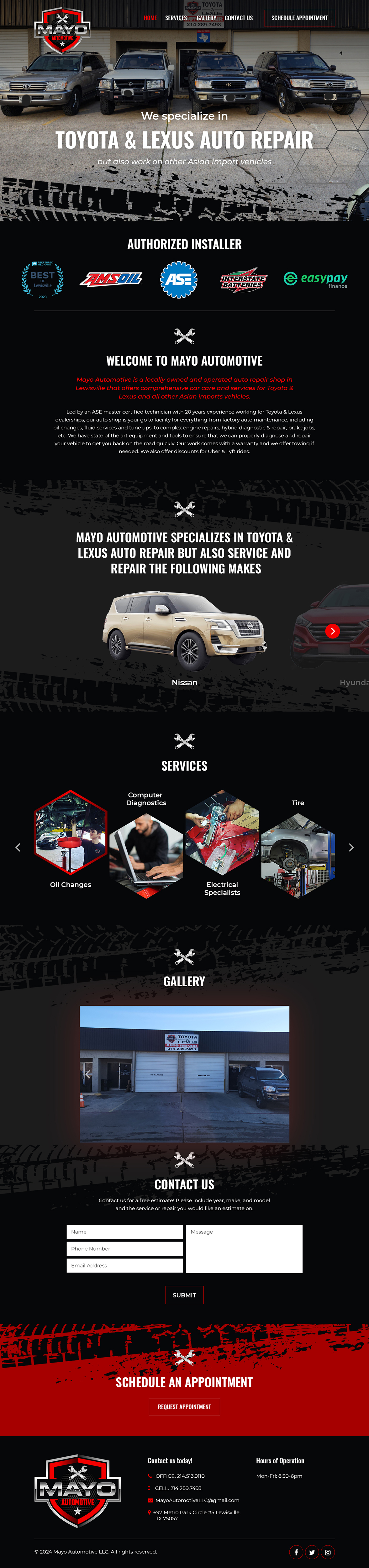 Web Design by Starlyn DS for Mayo Automotive LLC | Design #32348502