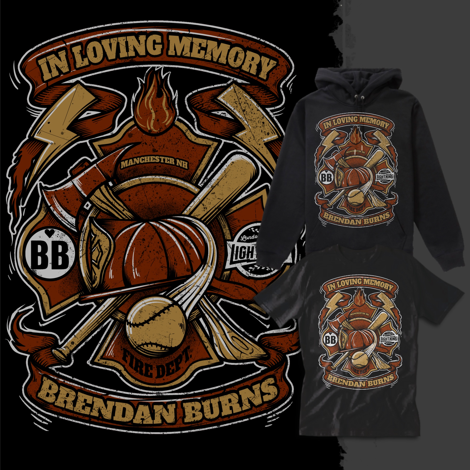 Design de T-shirt par Falih A pour Londonderry Lightning | Design #32317330
