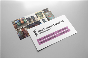 Business Card Design by Cyanide Design for Pottery Plus | Design: #3125684