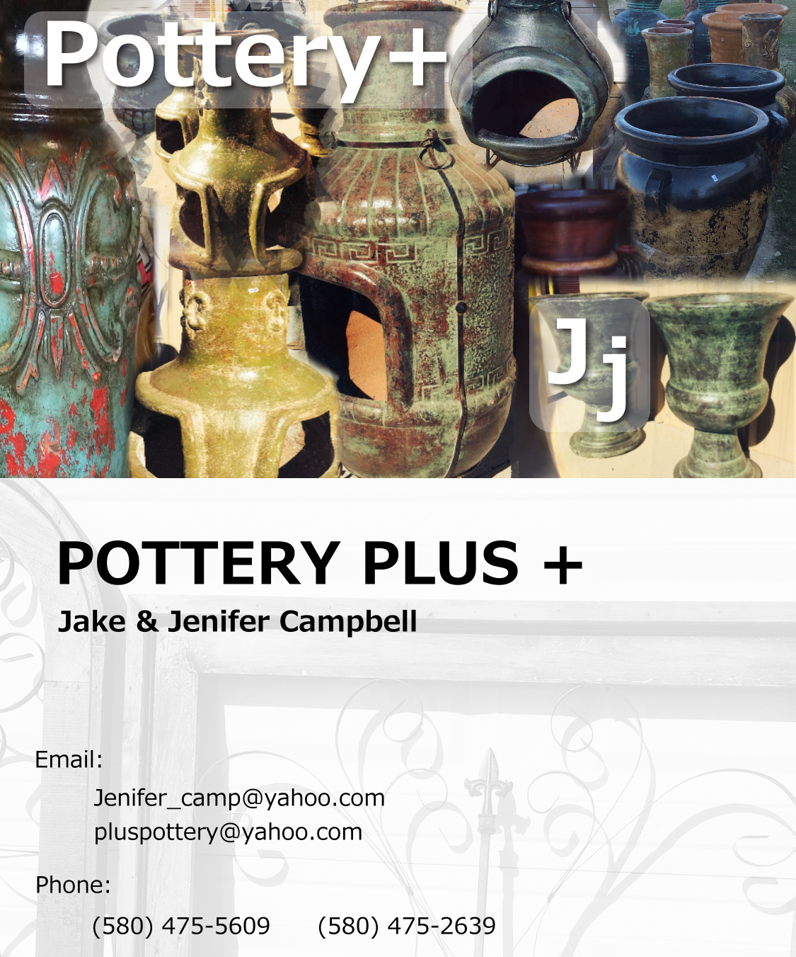 Design de Carte de Visite par Neon22 pour Pottery Plus | Design #3120759