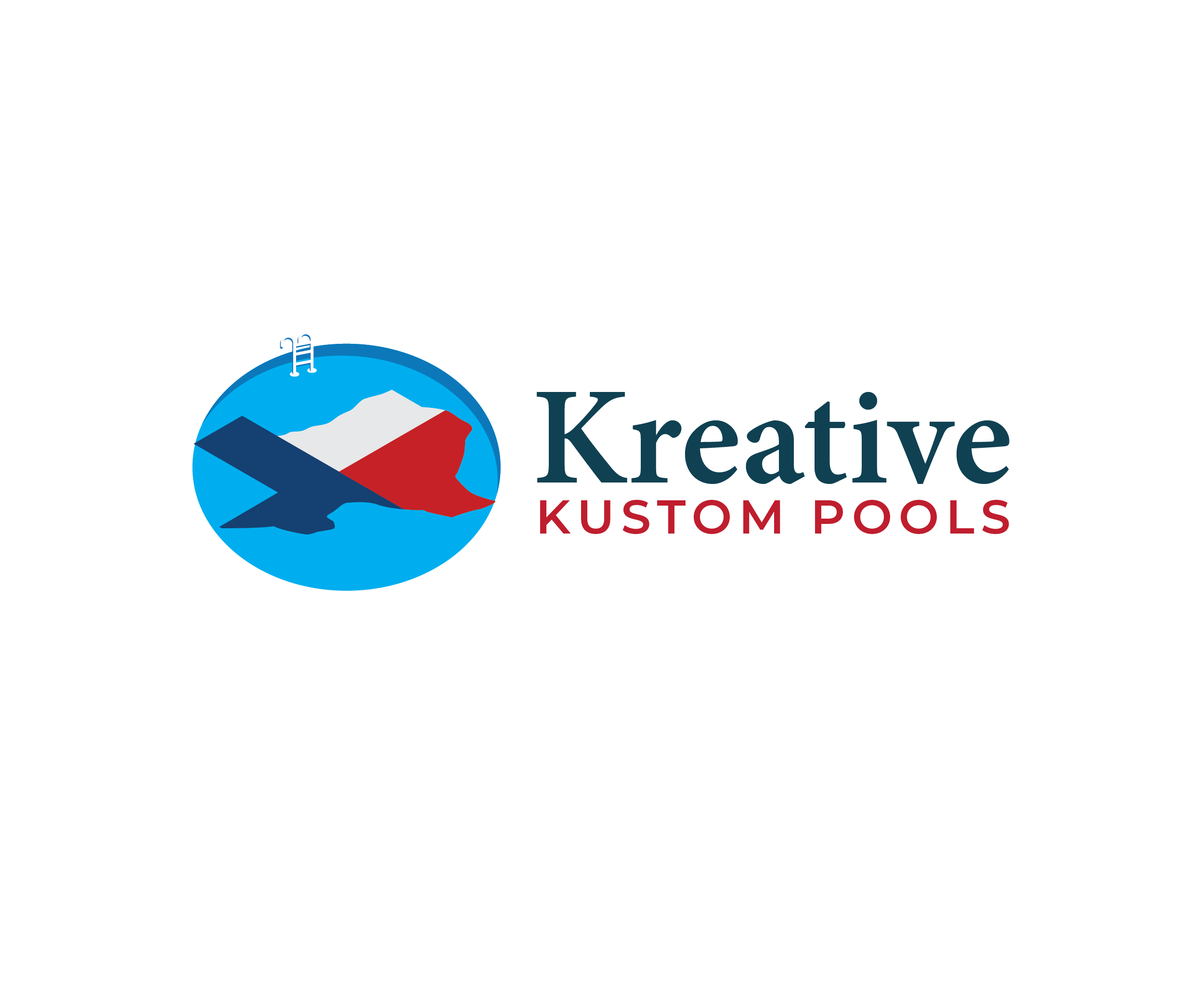 Diseño de Logo por Fuuma para Kreative Kustom Pools | Diseño #32326674