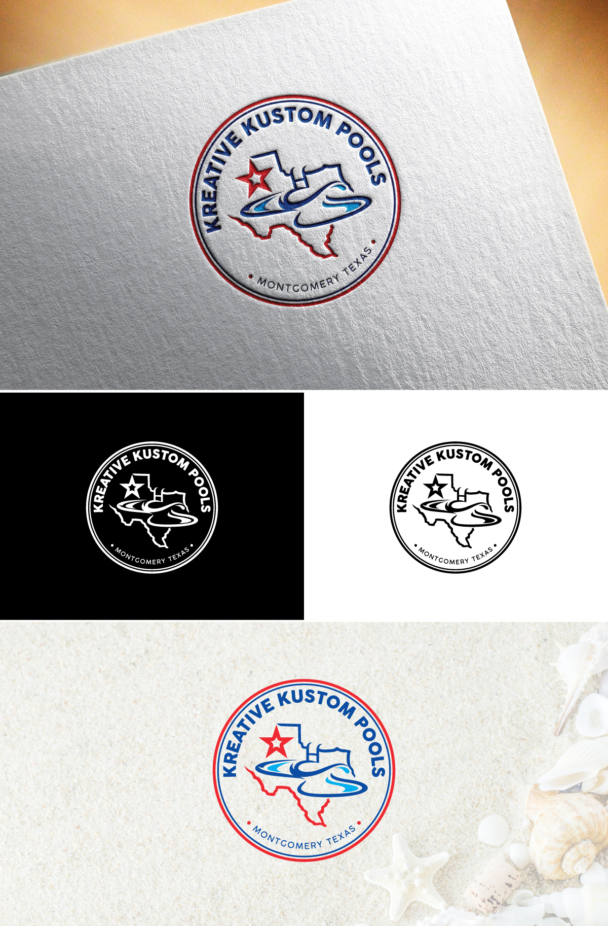 Logo Design by Logo Stock for Kreative Kustom Pools | Design #32321252