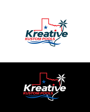 Diseño de Logo por LogoPoko para Kreative Kustom Pools | Diseño #32324813