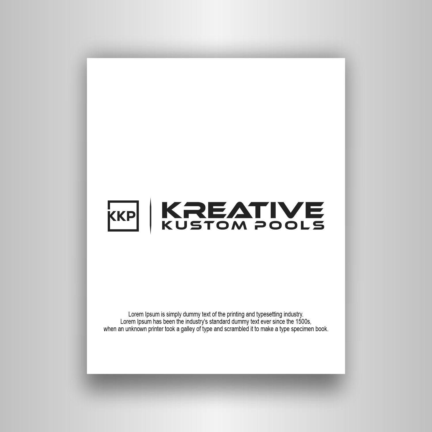 Logo Design by Abigaill_design for Kreative Kustom Pools | Design #32329232