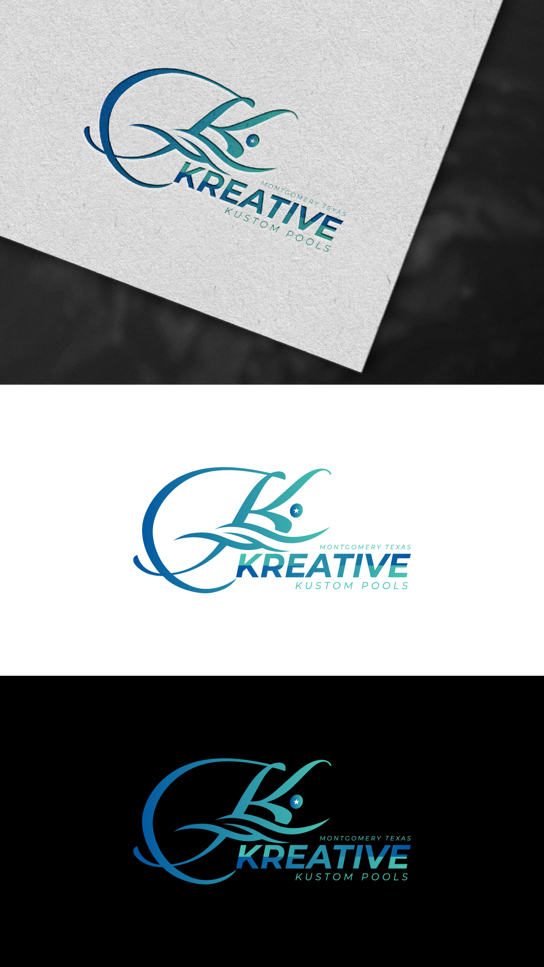 Diseño de Logo por nitin.kondhare2010 para Kreative Kustom Pools | Diseño #32321691