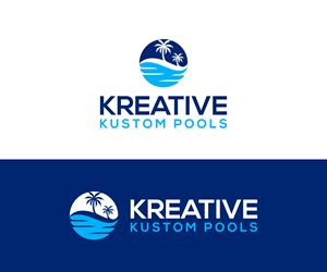 Logo Design by Ayub Zafar for Kreative Kustom Pools | Design: #32334069