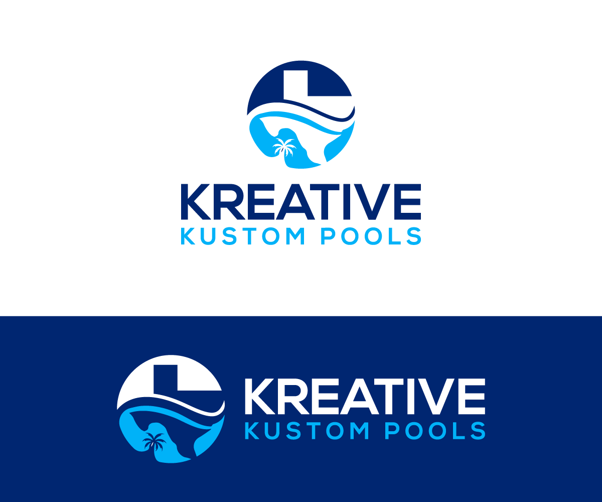 Logo Design by AlphabetZero.co.uk for Kreative Kustom Pools | Design #32334070