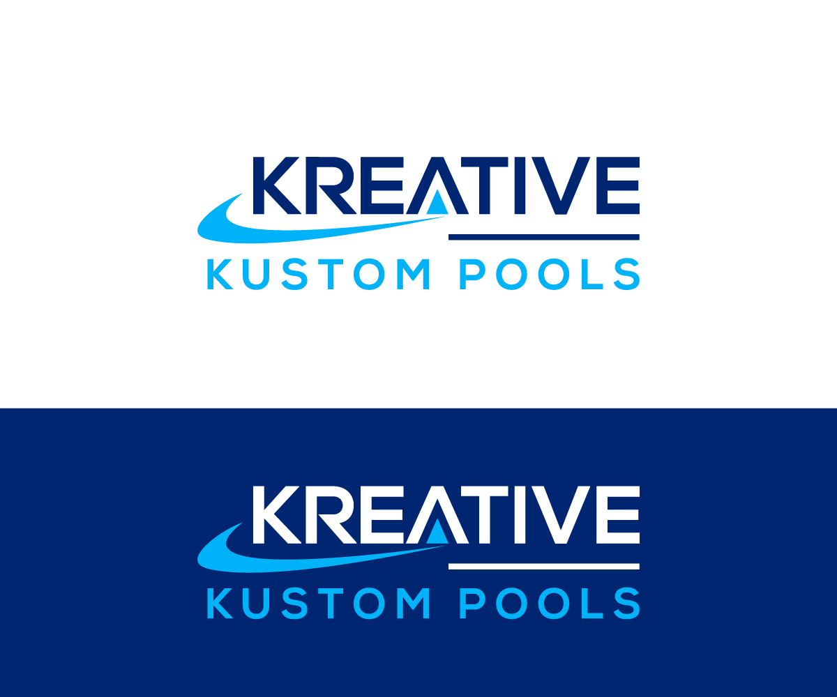 Logo Design by AlphabetZero.co.uk for Kreative Kustom Pools | Design #32334071