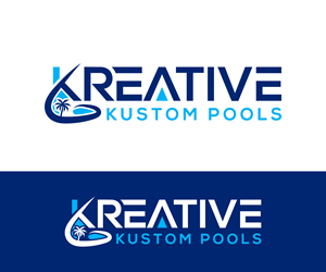 Logo Design by Ayub Zafar for Kreative Kustom Pools | Design: #32334072