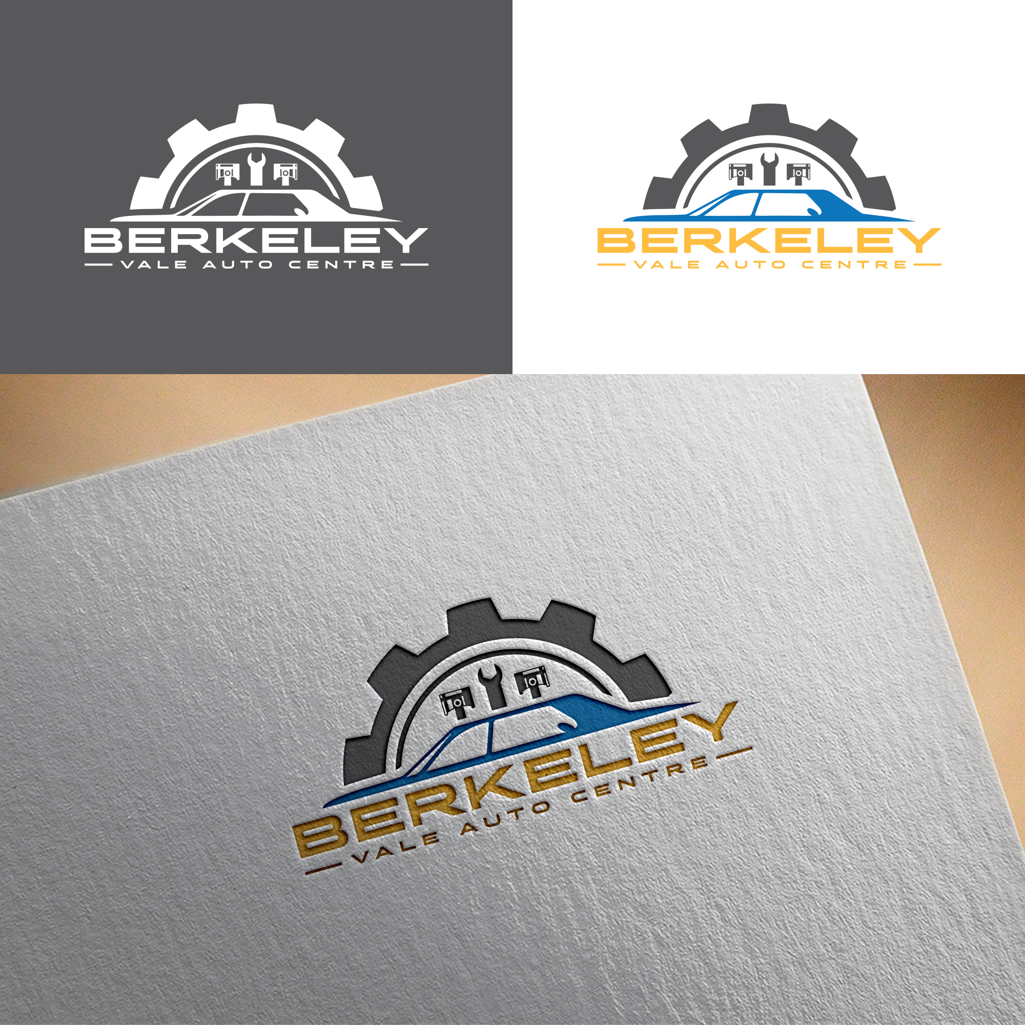 Logo Design by RA-bica for Berkeley Vale Auto Centre | Design #32328847