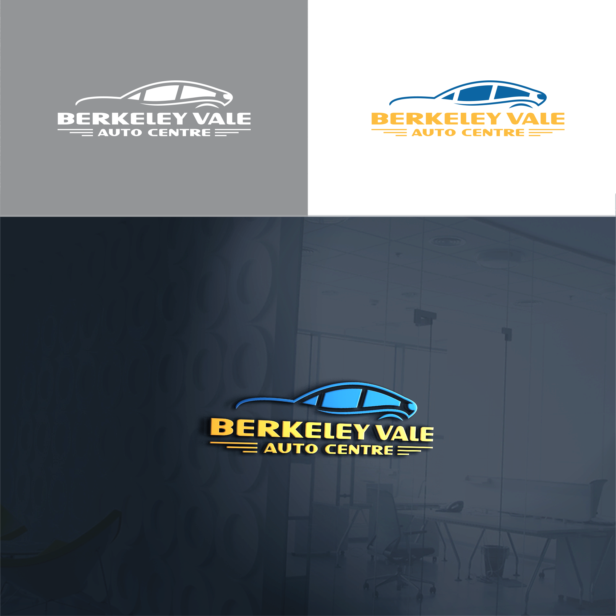 Logo Design by RA-bica for Berkeley Vale Auto Centre | Design #32328848