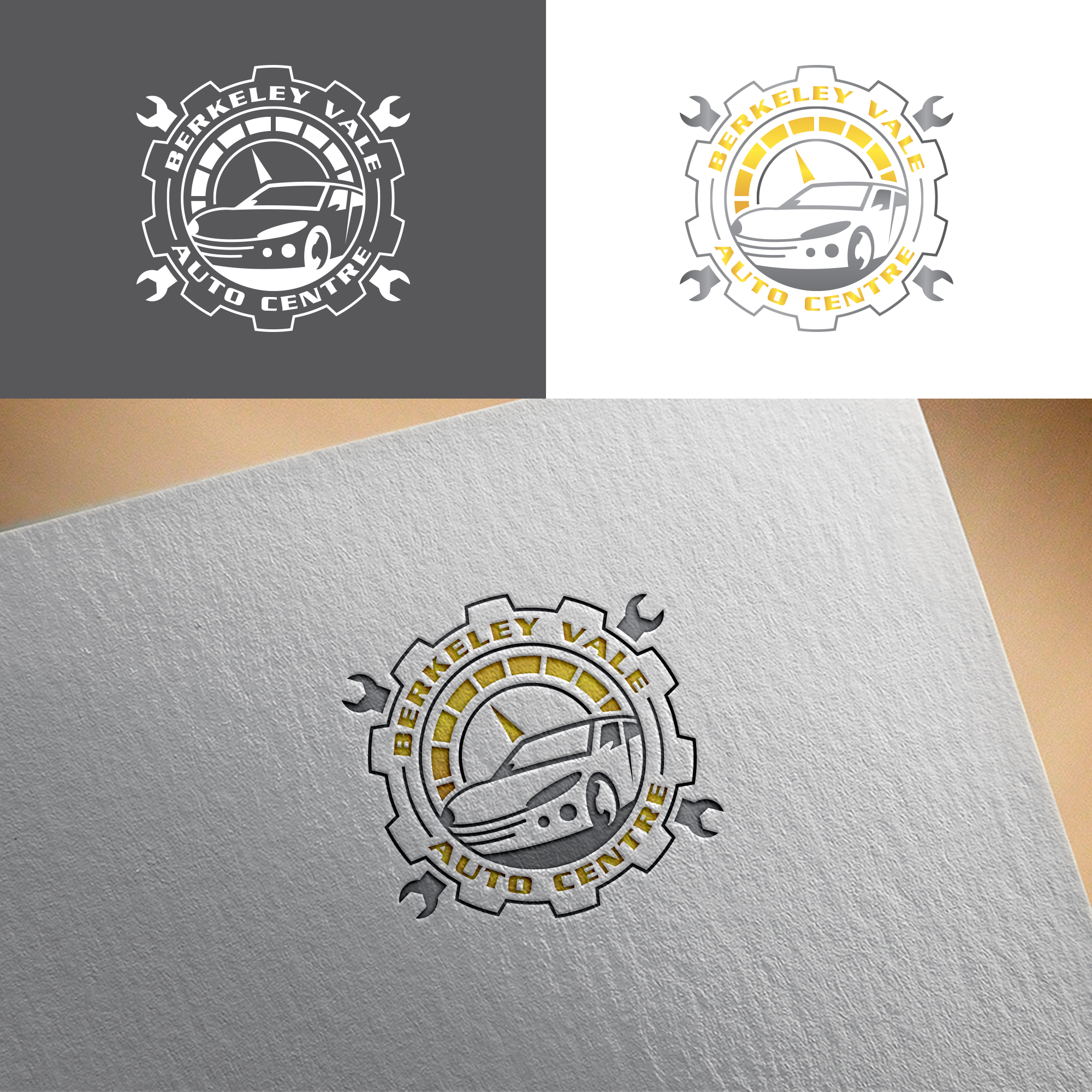 Logo Design by RA-bica for Berkeley Vale Auto Centre | Design #32332258