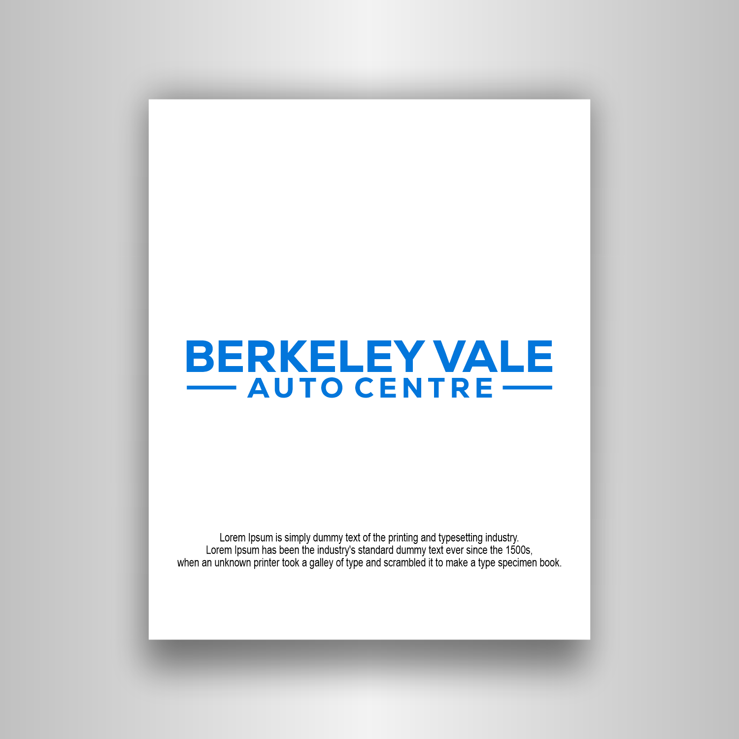 Logo Design by Abigaill_design for Berkeley Vale Auto Centre | Design #32331067