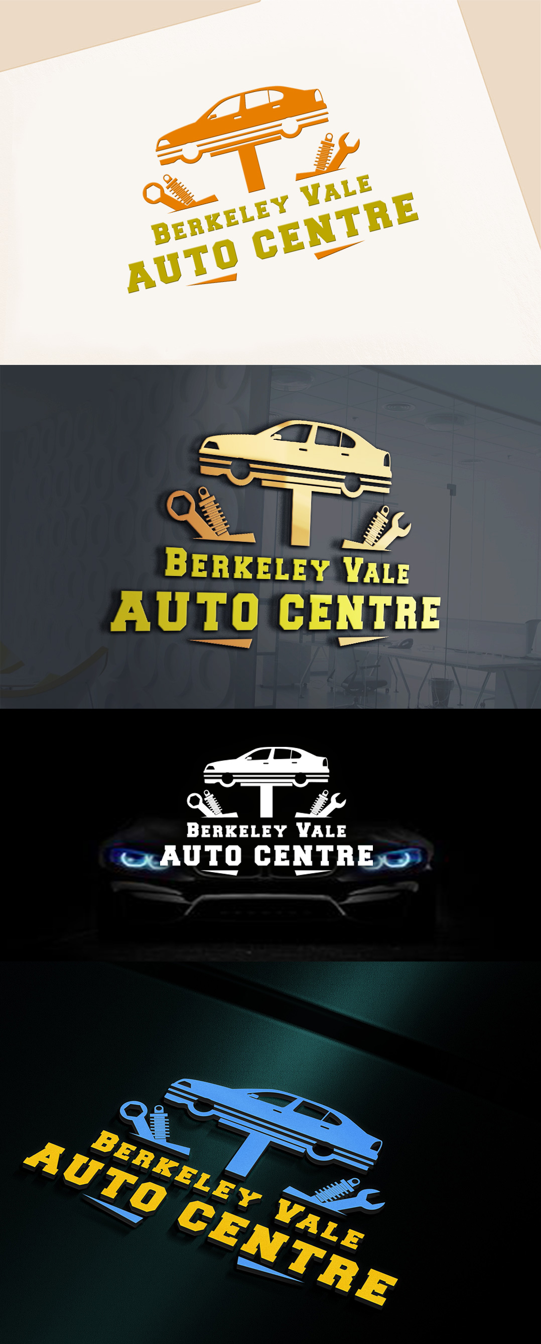 Logo Design by Wonderful design for Berkeley Vale Auto Centre | Design #32328181